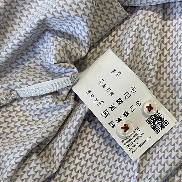 Hugo Boss Slim Fit 15.5/39 Performance Dress Shirt NWT - Picture 6 of 7